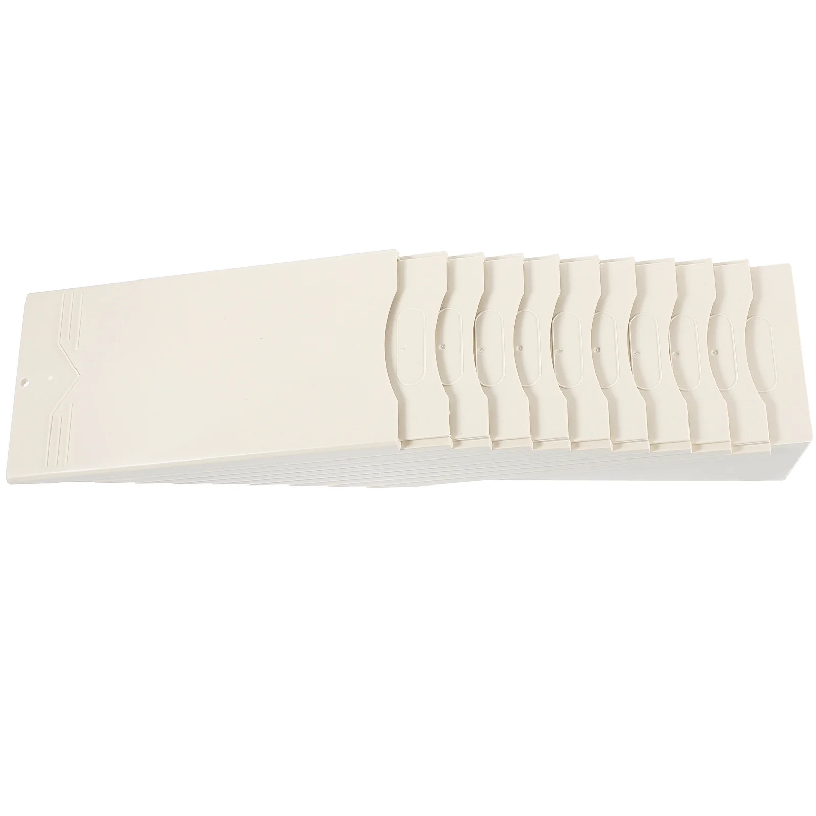 Material Card Manager with Number Stickers Multi-Grid Plastic Card Slot Rack for Warehouse Time Cards Organizer and Attendance