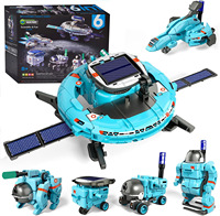 Assembling Robot Kit 6 in 1 Educational DIY Creation Toy Science Solar Powered STEM Building Sets for Children Gift YK26