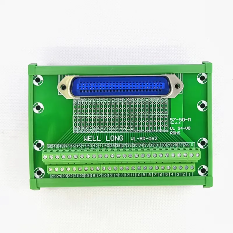 DIN Rail Mount 57 Series Connectors Printer Interface 50-Pin 0.085