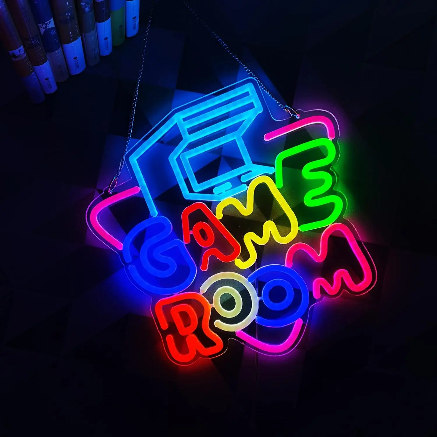 Game Room Neon Sign LED Neon Light for Wall Decor USB Powered for Bedroom Bar Shop Game Room Man Cave Decor Gifts for Game Lover
