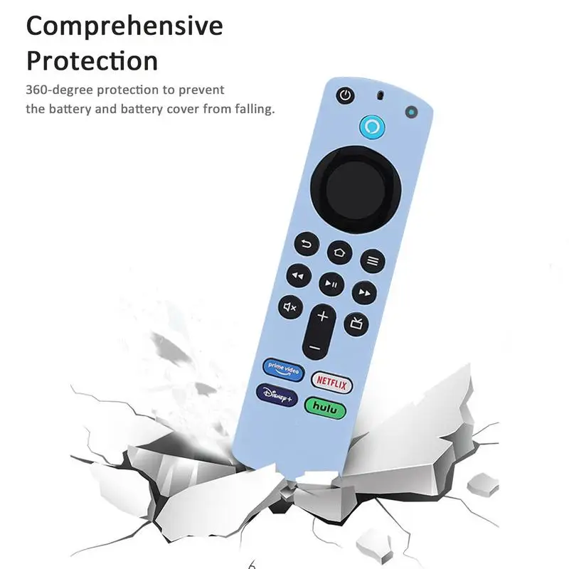 Remote Protective Case for Amazon Fire TV Stick Cover for Alexa Voice Remote 3rd Gen Silicone Remote Case Voice Controller Skin