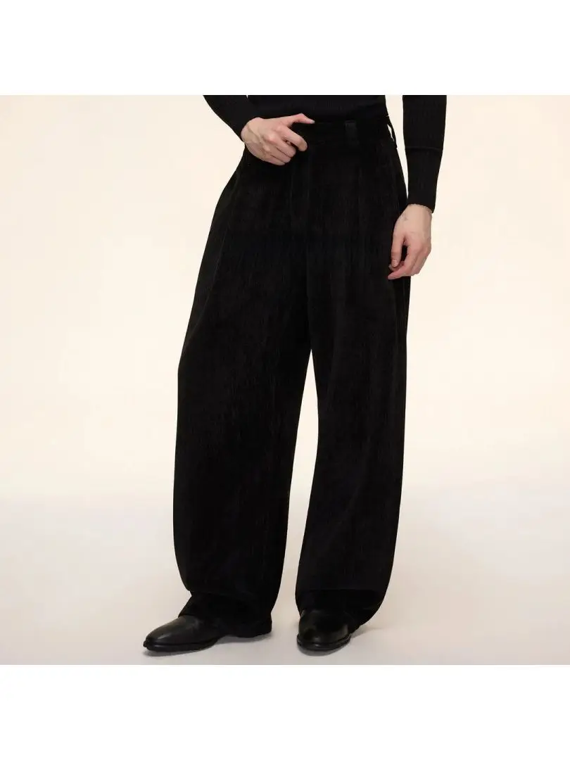 

Брюки SF EOR Heavy Industry с винтажной текстурой, повседневные, на флисовой подкладке, утолщенные, прямого кроя, для отдыха и моды