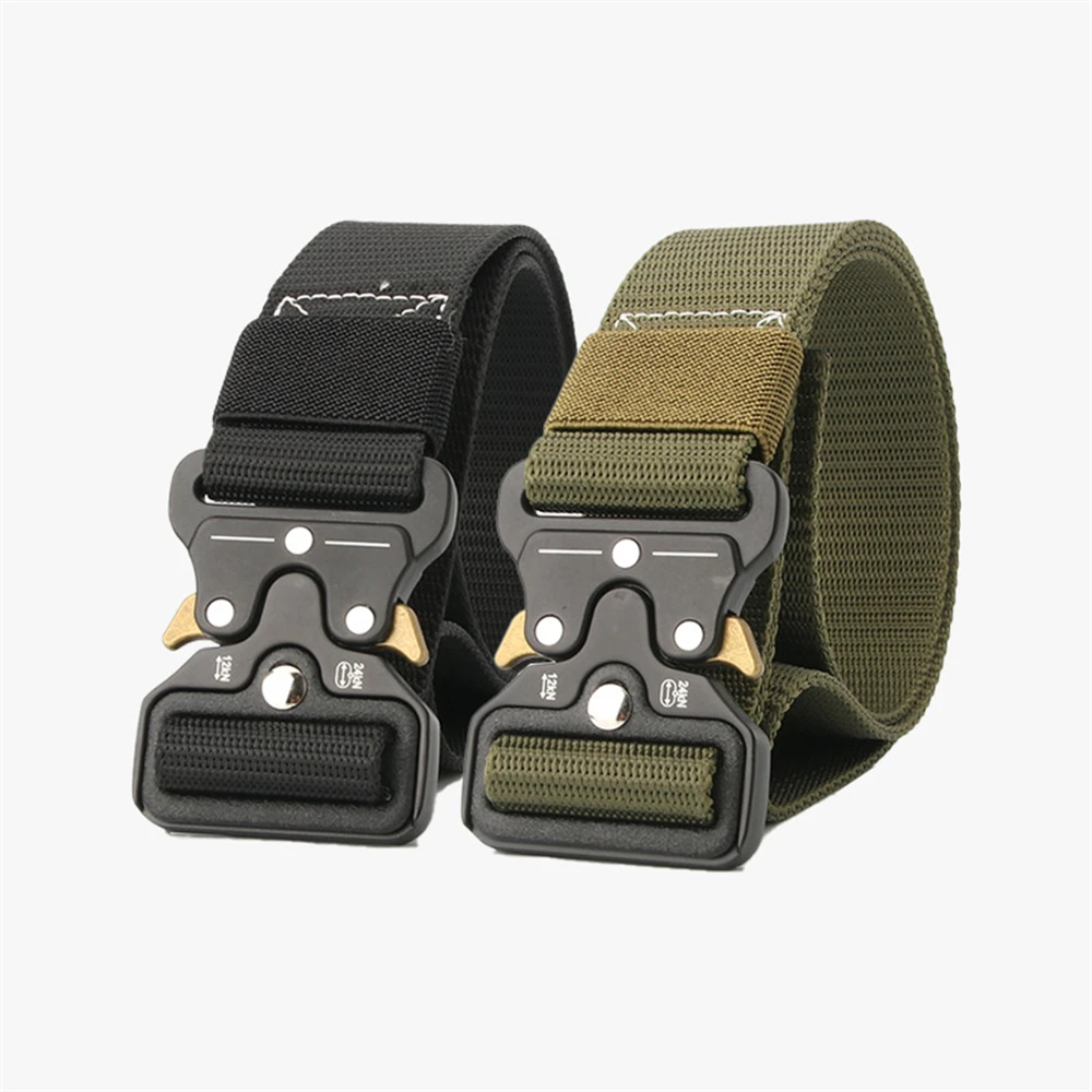 

Men and women general nylon canvas socket metal buckle outdoor tactical sports military training belt K691