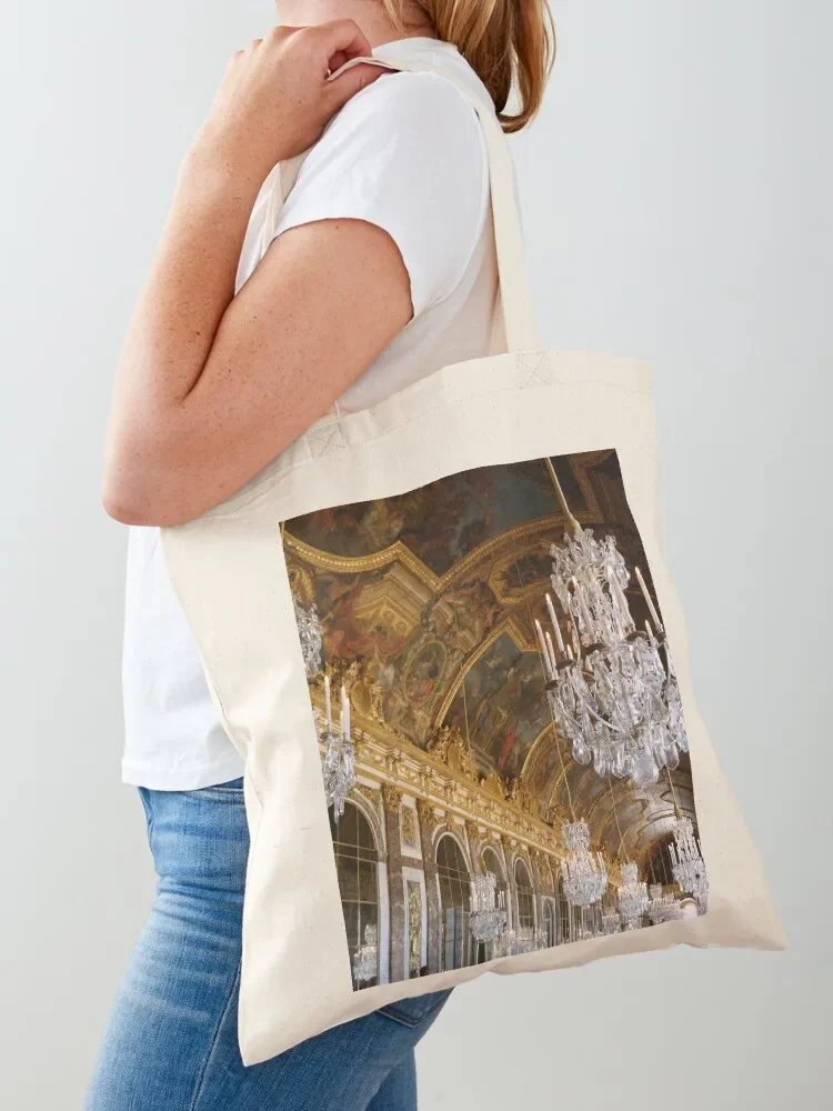 

Hall of Mirrors, Versailles Tote Bag eco bag folding Portable shopping bag Big women custom fabric