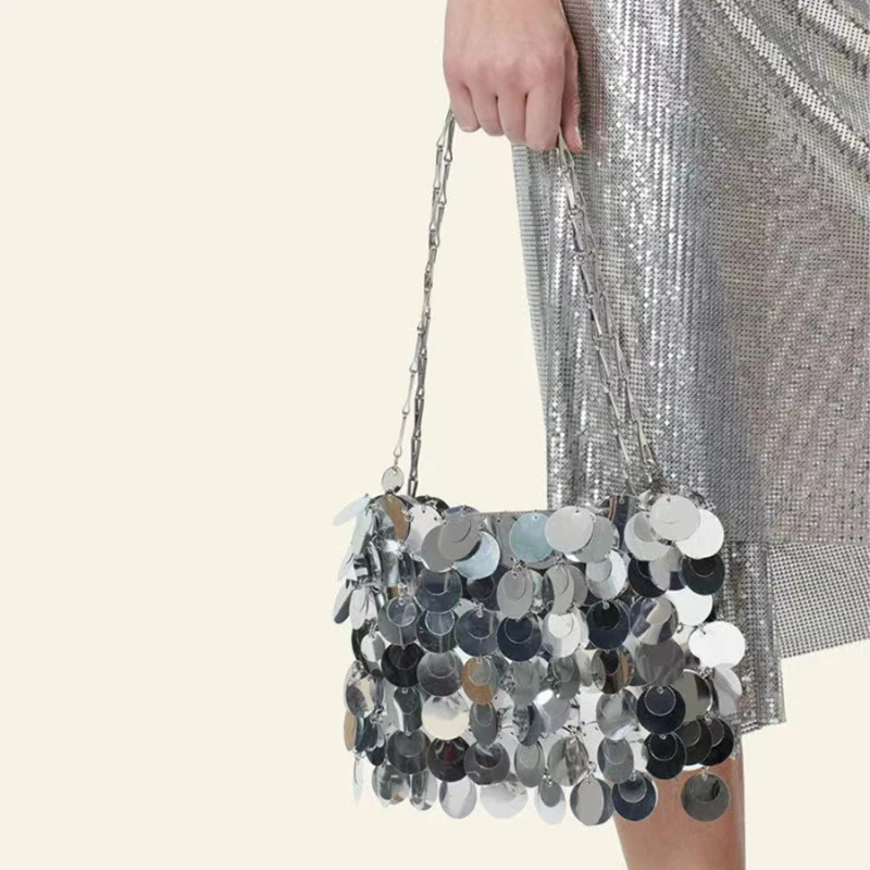 Sequined Crossbody Bag for Women Shoulder Bag Dinner Bag Chain Purse and Handbags Designer Bags Сумка Женская Bolsos De Mujer image 2