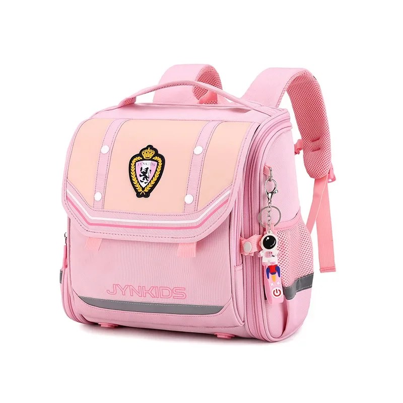 New Elementary Students Horizontal Schoolbag England Style Lightweight Kids Cute Backpack Large-capacity Waterproof School Bags