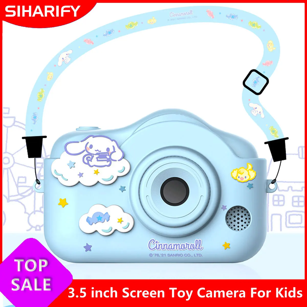 Children's 3.5 inch  Ips HD Screen Camera Video Recorder Kids Digital Photo Camera Girl's Toy Child Camera Boy's Birthday Gifts