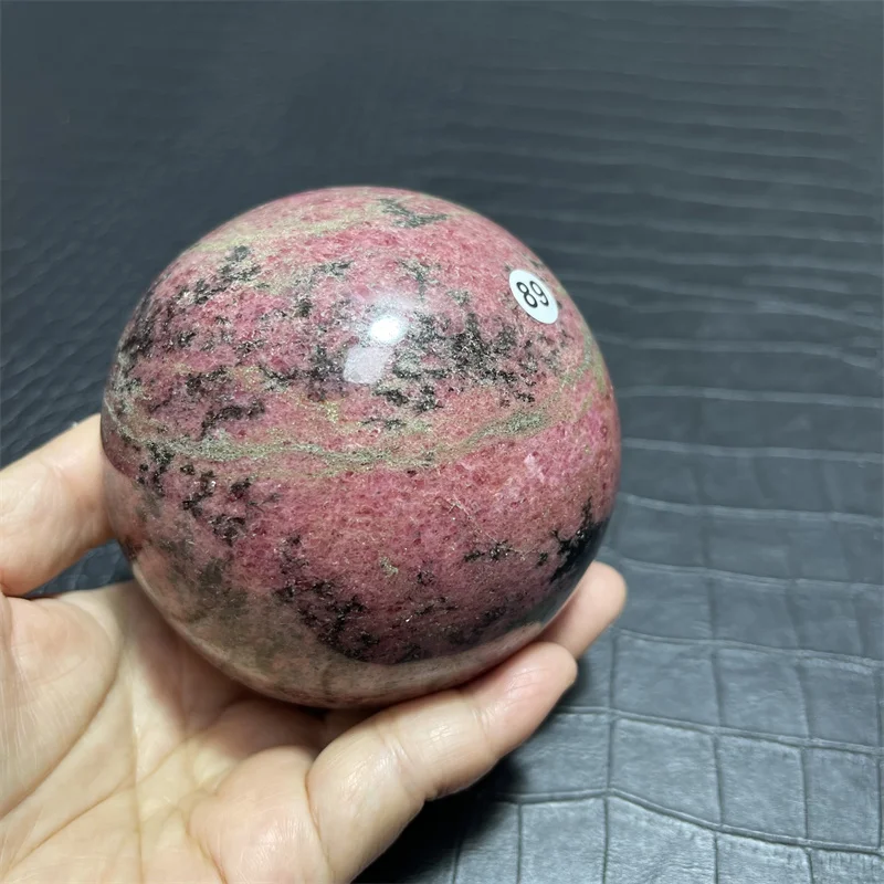 Natural Crystals Rhodonite Sphere Healing High Quality Wholesale Reiki Ore Mineral Ball Gemstone Home Decorations Room Decor