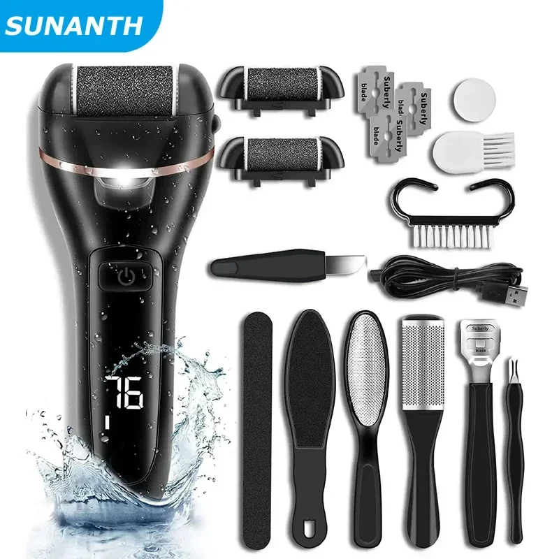 

SUNANTH Electric Grinding Pedicure Tools Professional Foot Care Tools Foot Sandpaper File For Heels Remove Dead Hard Skin