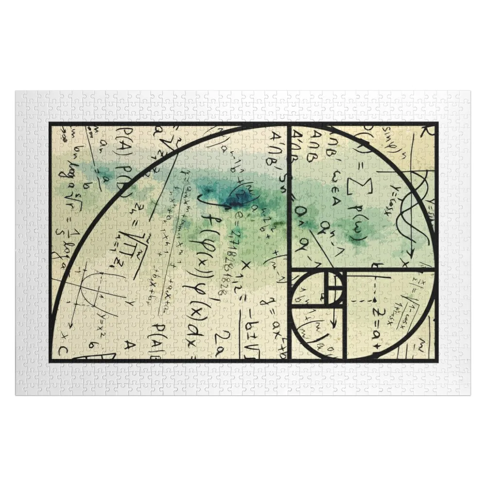 

Fibonacci Golden Ratio Spiral Jigsaw Puzzle Personalized Kids Gifts Game Children Wooden Animal Puzzle