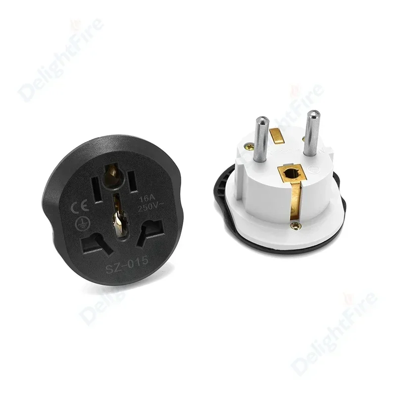 EU Plug Adapter US To EU Travel Adapter Universal France Korea Spain Electrical Socket AU UK CN To Euro Wall Socket AC Outlet