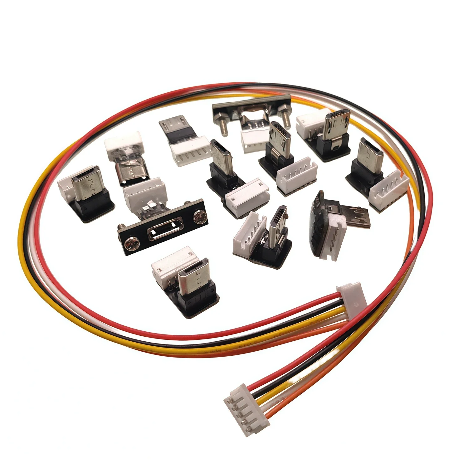 مايكرو USB ذكر إلى أنثى AMD ذكر إلى ذكر يمكن توصيلها إلى أي تكوين ZH1.5 5/pin 0.1M0.2m/0.3M/1M كابل 28AWG طويل #1