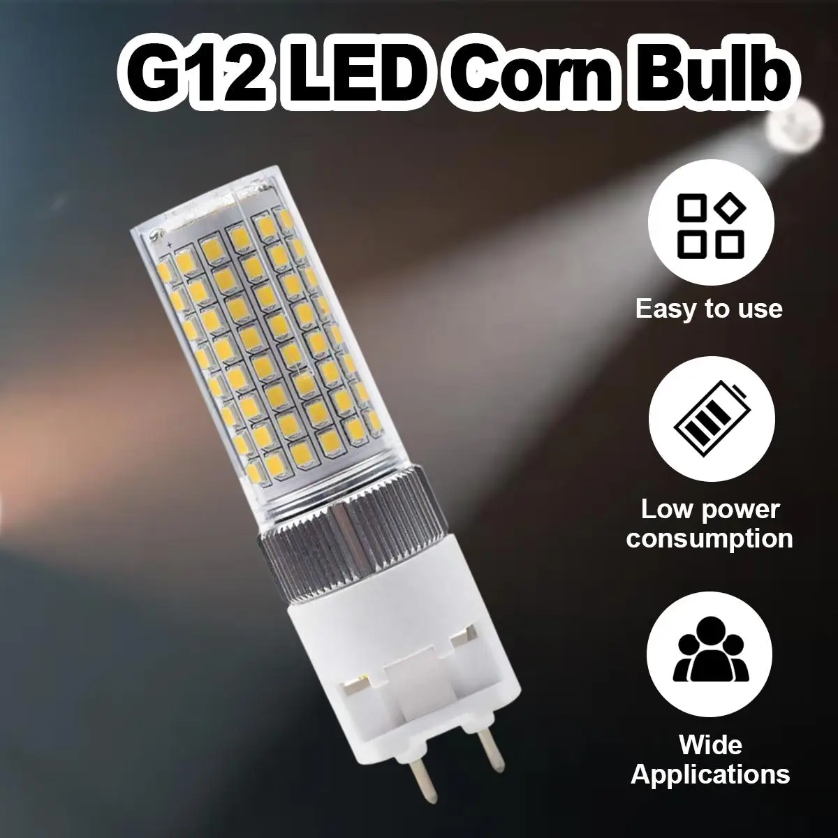 

15W 20W 25W G12 Led Corn Light Bulbs White Bulb 110V Warm 220V Cool-White 360Degree Lighting For-Room Lights Powerful Decoration