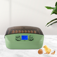 32-Egg Capacity Egg Incubator, Automatic Turning, Adjustable Temperature, Overheat Protection, Transparent Design for Easy Monit