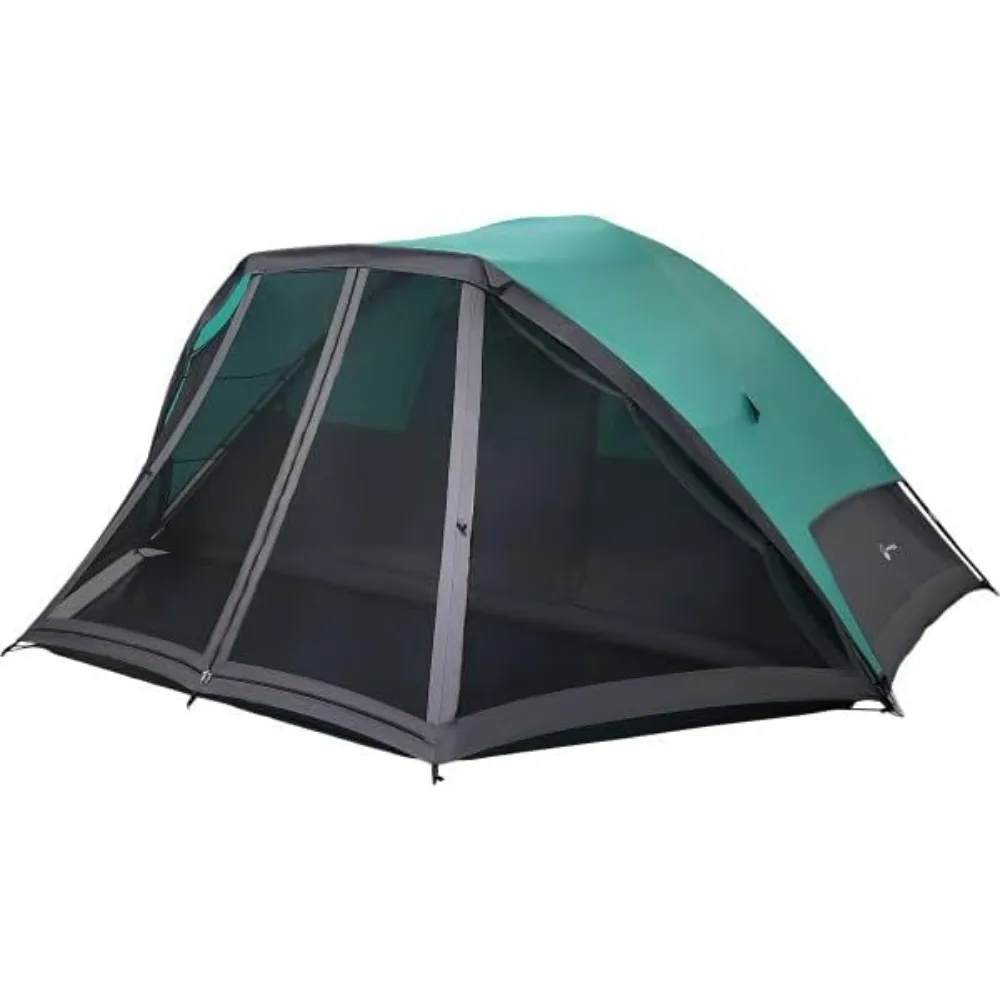 Camping Tent - Includes Rain Sheet and Carrying Bag Easy to pitch, spacious style Easy to set up 4 Season screened rear windows