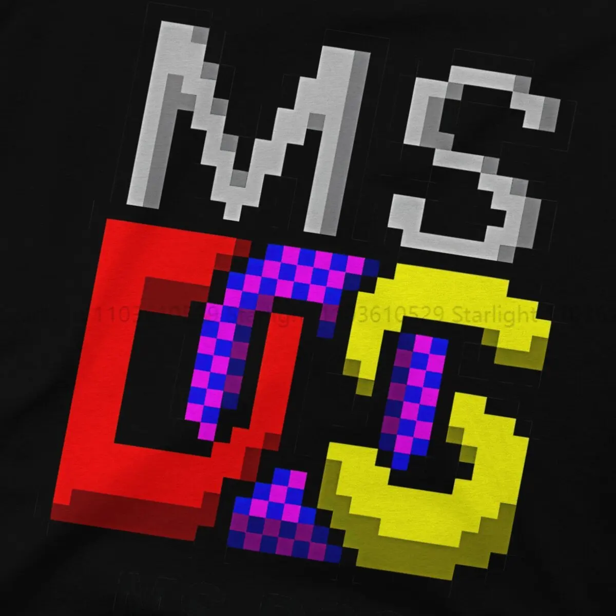 Ms Dos Hip Hop TShirt Commodore C64 Casual T Shirt Newest T-shirt For Men Women