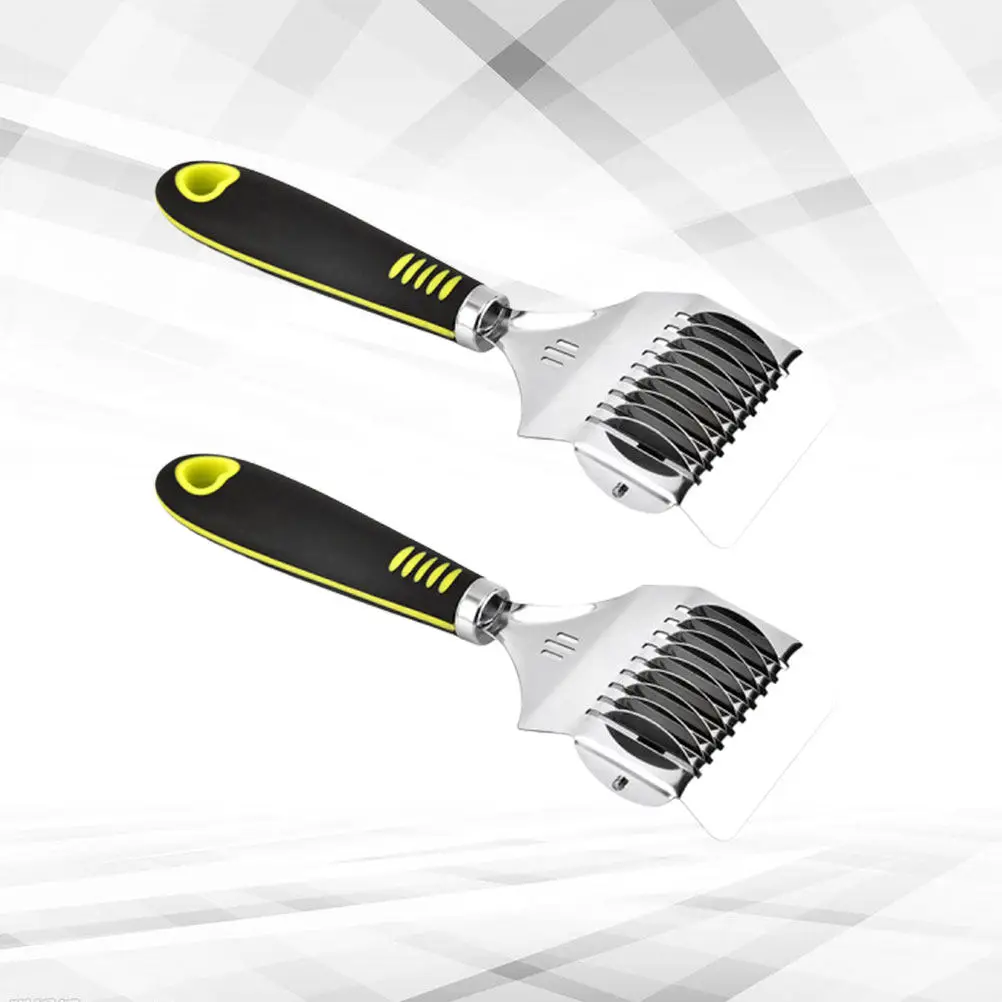 

Набор из 2-х ручных приспособлений для приготовления лапши: роликовый нож для теста из нержавеющей стали и многофункциональный скребок для теста для кухни, выпечки и приготовления пищи