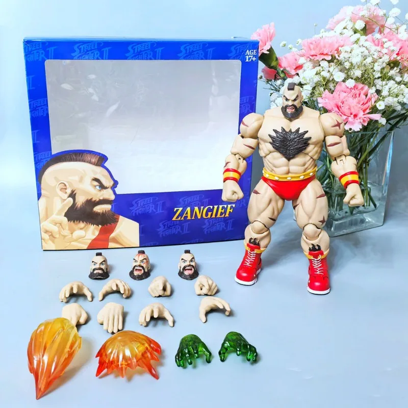 

Игровые периферийные украшения, статуи Street Fighter 2, фигурки Сангirf, подвижные модели кукол, настольные украшения, игрушки для коллекции