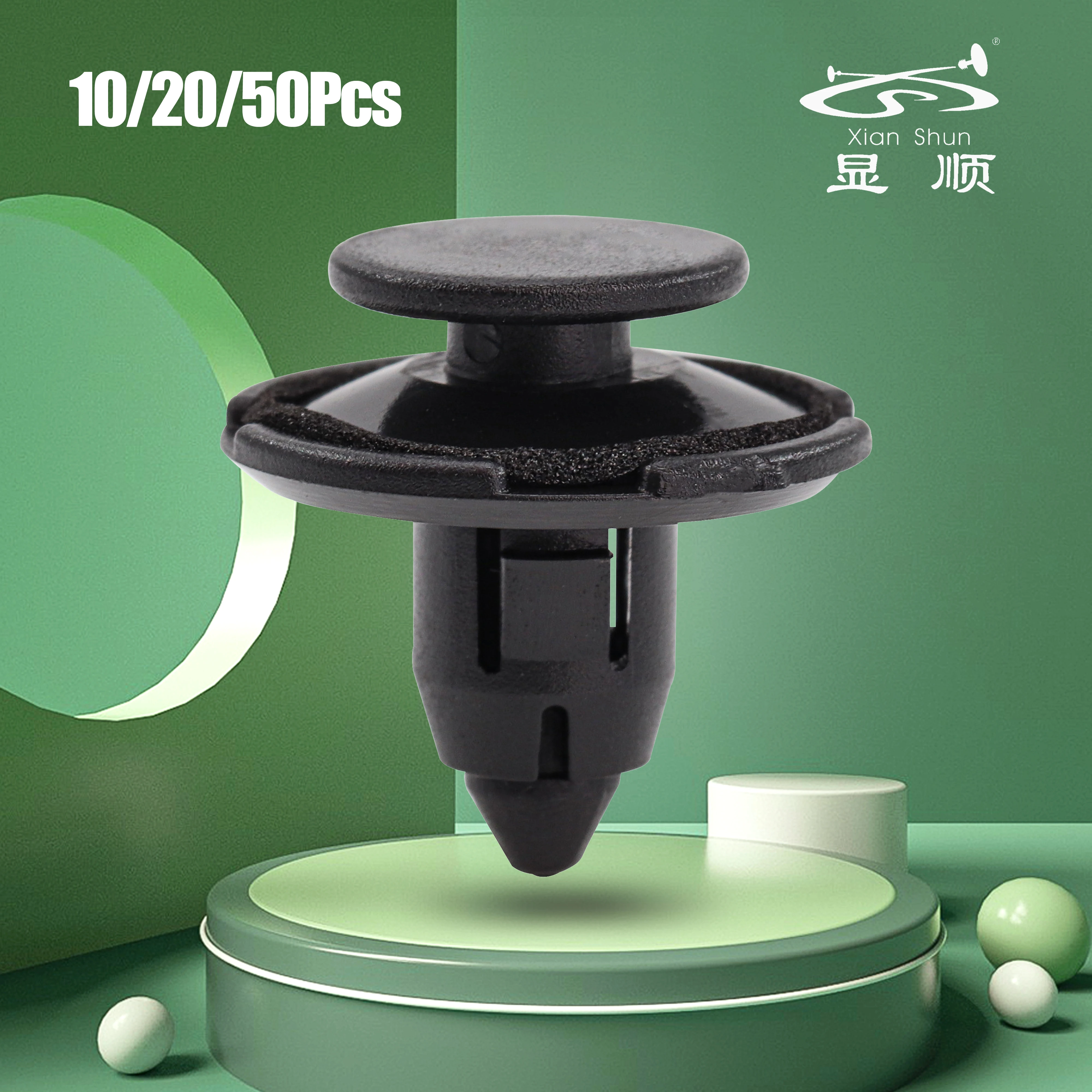 10/20/50Pcs Black POM Grille Interior Replacement Parts Car Fastening Clips Car Accessories For Honda 91513SJK003