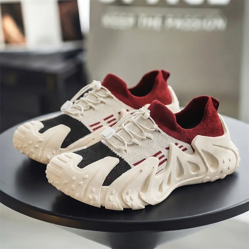 2026 Autumn Hot Sale Casual Men Shoes Fashion Solid Colour Anti Slip Sneakers Man Zapatillas De Deporte Good Quality Thick Sole