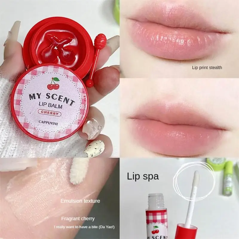 2Pcs/Box Lightweight Lip Mask Set Lip Balm Moisturizing Hydration Fade Lip Lines Lip Care Serum Primer Lip Oil Cosmetics Kit New