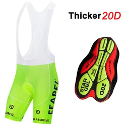 Fluor Yellow 20D Gel Cycling Shorts Men Women Fashion 2024 EFAPEL Bike Shorts Ropa Ciclismo Quick Dry Bicycle Pants Culottes