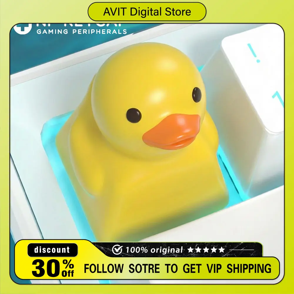 

Клавишные колпачки Little Yellow Duck для DIY-проектов, с подсветкой, для ПК-игр, классические, персонализированные, игровые, аниме-подарки