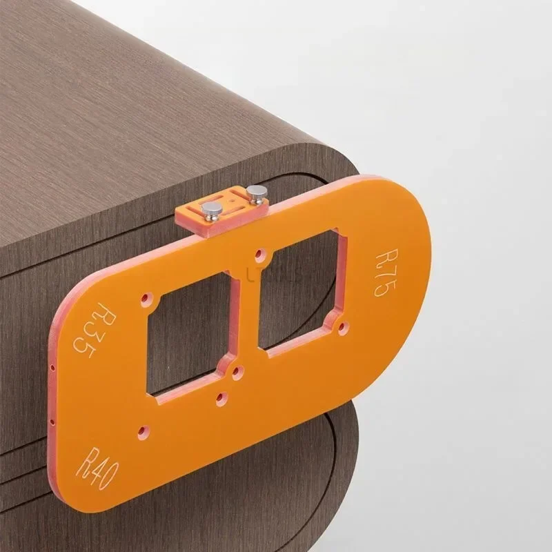Wardrobe Drawer Arc Corner Cutting Template Trimming Machine Cutting Fillet Template Thickened Multi-angle Half Circular Mold