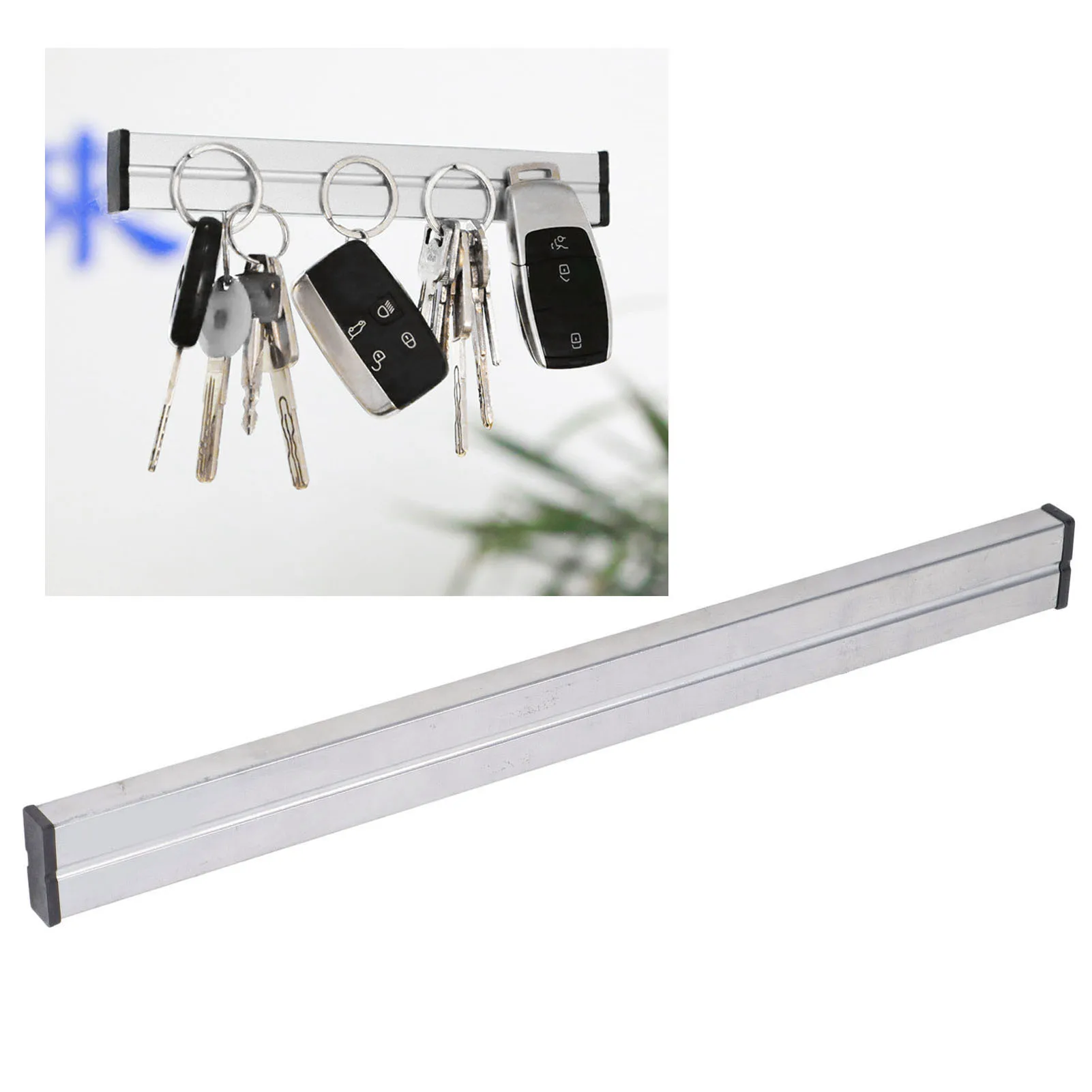 

Магнитная полоса для хранения с сильным креплением, двойной магнит, стойка для хранения метизов, магнитная планка для инструментов, магнитная полка для инструментов