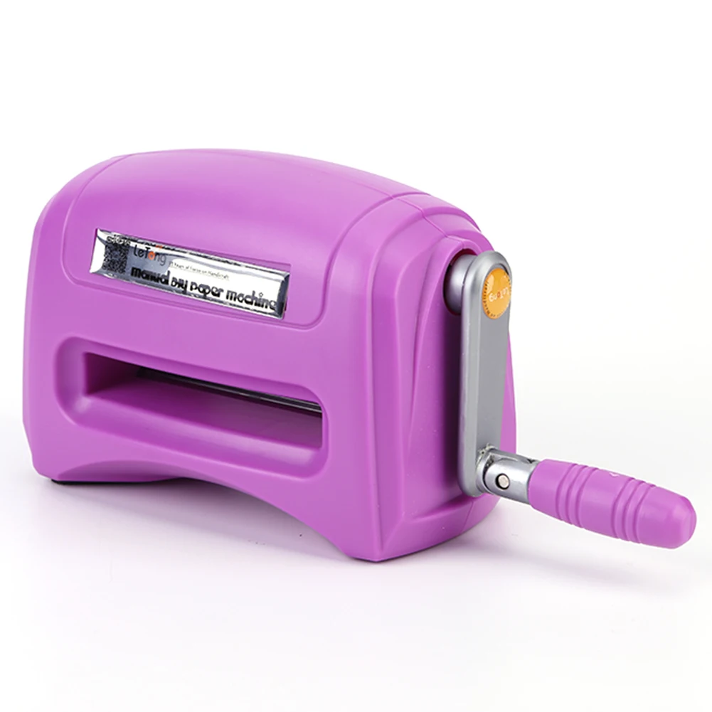 

DIY Handcraft Die-Cut Machine Portable Scrapbook Die Cutter Machine Craft Tool with Plastic Backing Plate for Scrapbooking Card