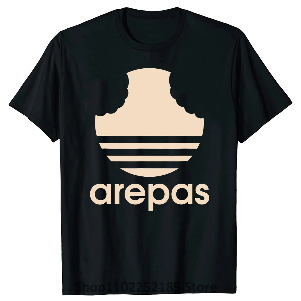 Arepas Funny Colombian Venezuelan Arepa T Shirts Summer Graphic Cotton Streetwear Venezuela Flag Gifts T-shirt Mens Clothing