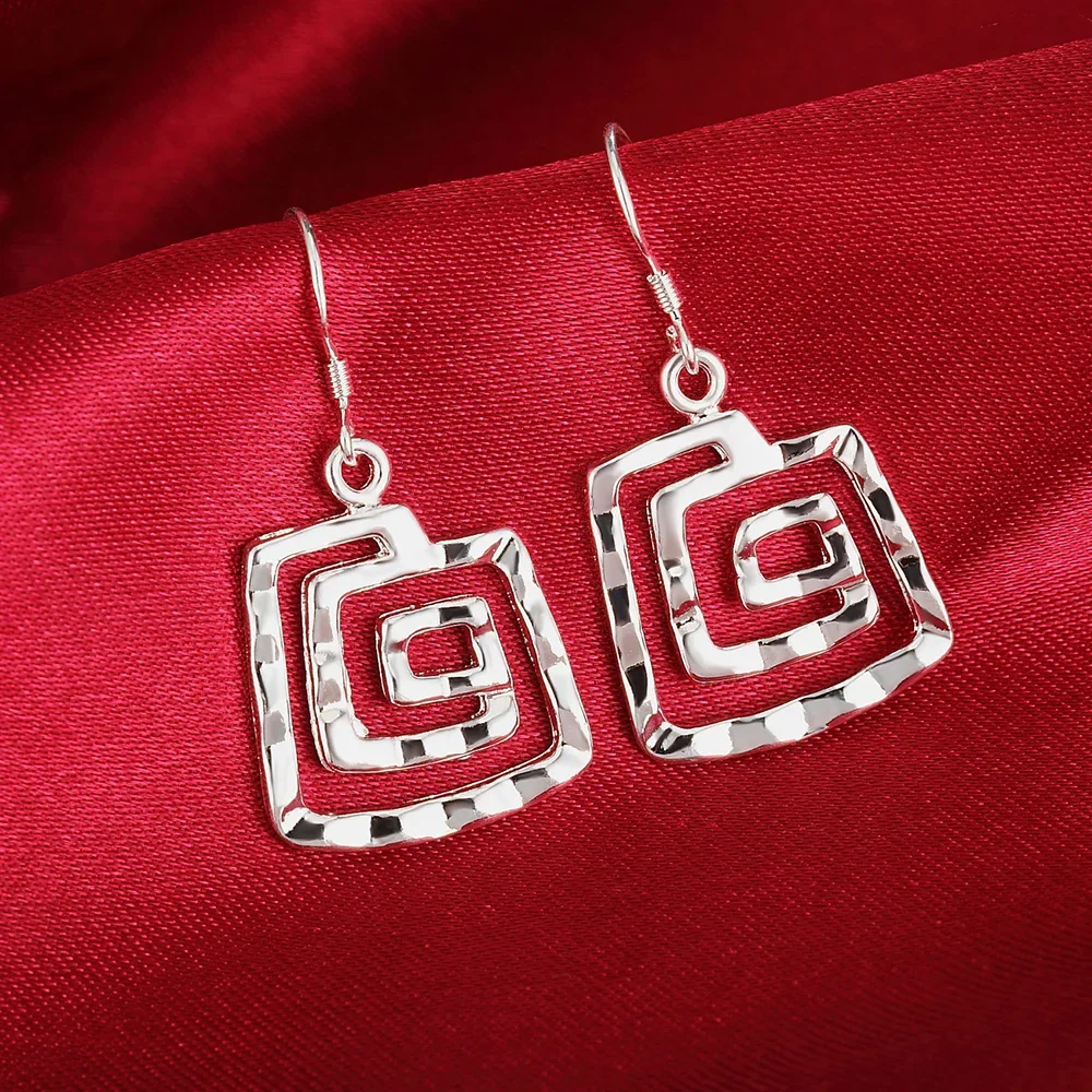 New Charm 925 Sterling Silver Earrings for Temperament lady cute Women Jewelry Beautiful  Birthday Gift