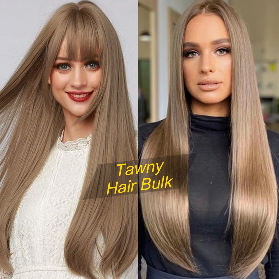 613 Rechte Weave Menselijk Haar Bulk Voor Het Vlechten Van Geen Inslag Originele Vietnam Human Hair Extensions Honingblonde Bulk Vlechten Haar