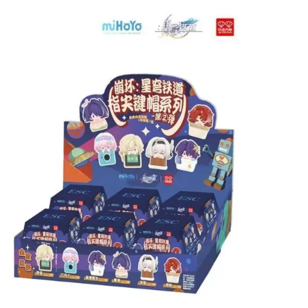 คีย์แคป Mihoyo v2 ของแท้ Honkai Star Rail ฟิกเกอร์แบบซ้อนได้ ของเล่นกล่องสุ่มสุดฮิต ของตกแต่งโต๊ะทำงาน ของขวัญ ของประดับ