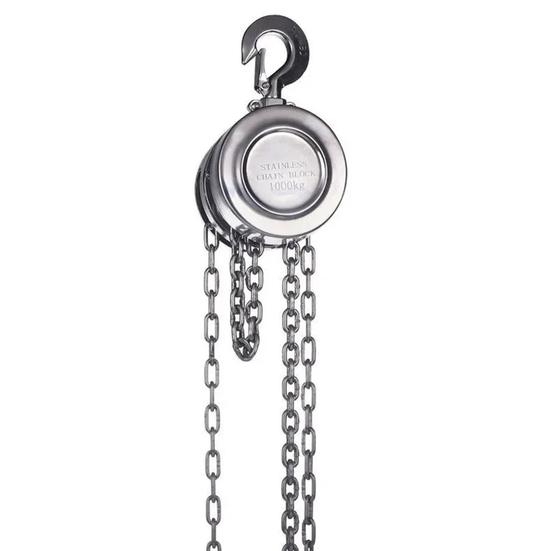 Stainless steel hand chain hoist anti-corrosion anti-magnetic anti-rust 304 hand chain hoist 1T3M stainless steel manual