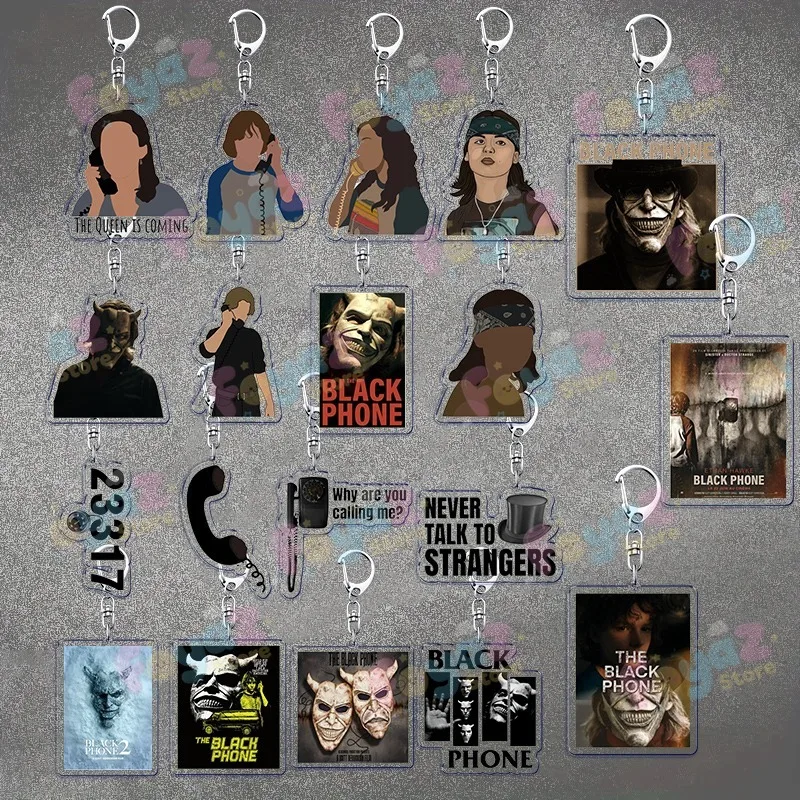 فيلم الرعب الأسود الهاتف المفاتيح اكسسوارات حقيبة سيارة سحر الرعب فانس هوبر Keyrings مجوهرات المشجعين الأصدقاء هدية