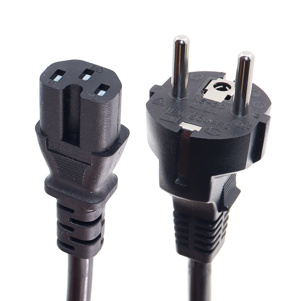 EU Schuko Power cables,Europe CEE7/7 Power Cord ,EU to C15 Power lead for household electrical appliances