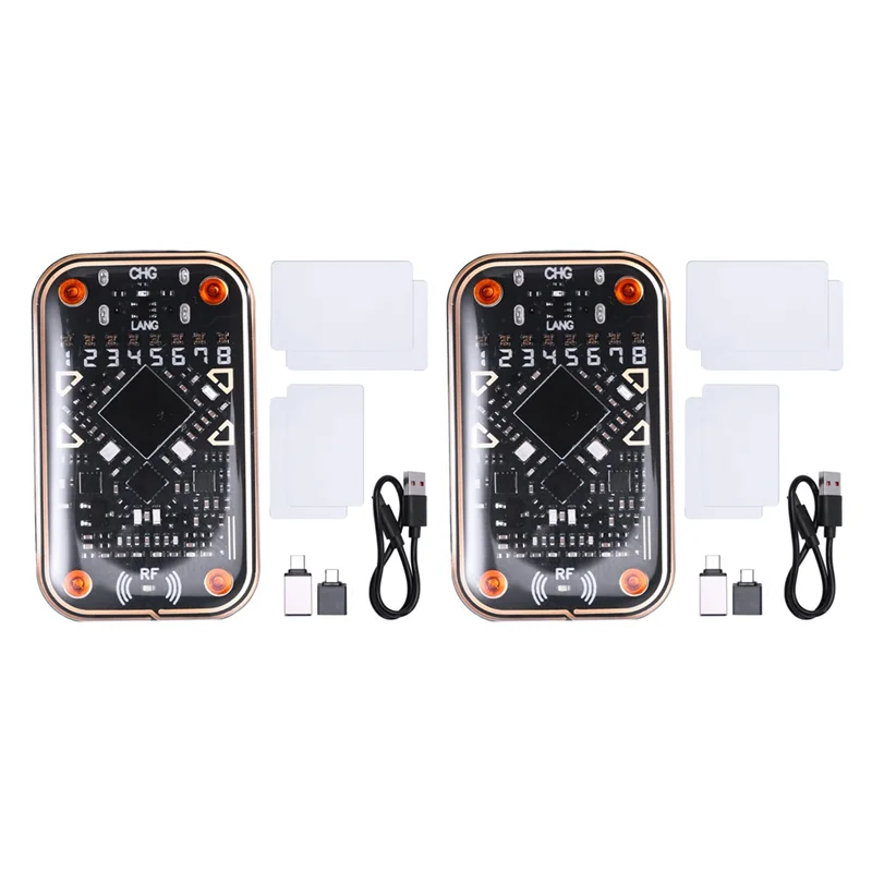 

【НОВИНКА】2X Chameleon Ultra V2.0 RFID-считыватель смарт-чипов, эмулятор карт + 2XCUID/UID-карта 125K 13,56M, декодирование карт, NFC-дубликатор