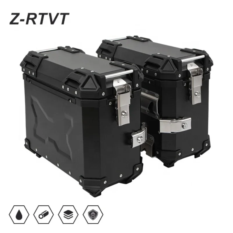 motorcycle side box Maxi-Scooter motor X-size motorbike trunk aluminium alloy exhausted case baggage luggage accessories parts