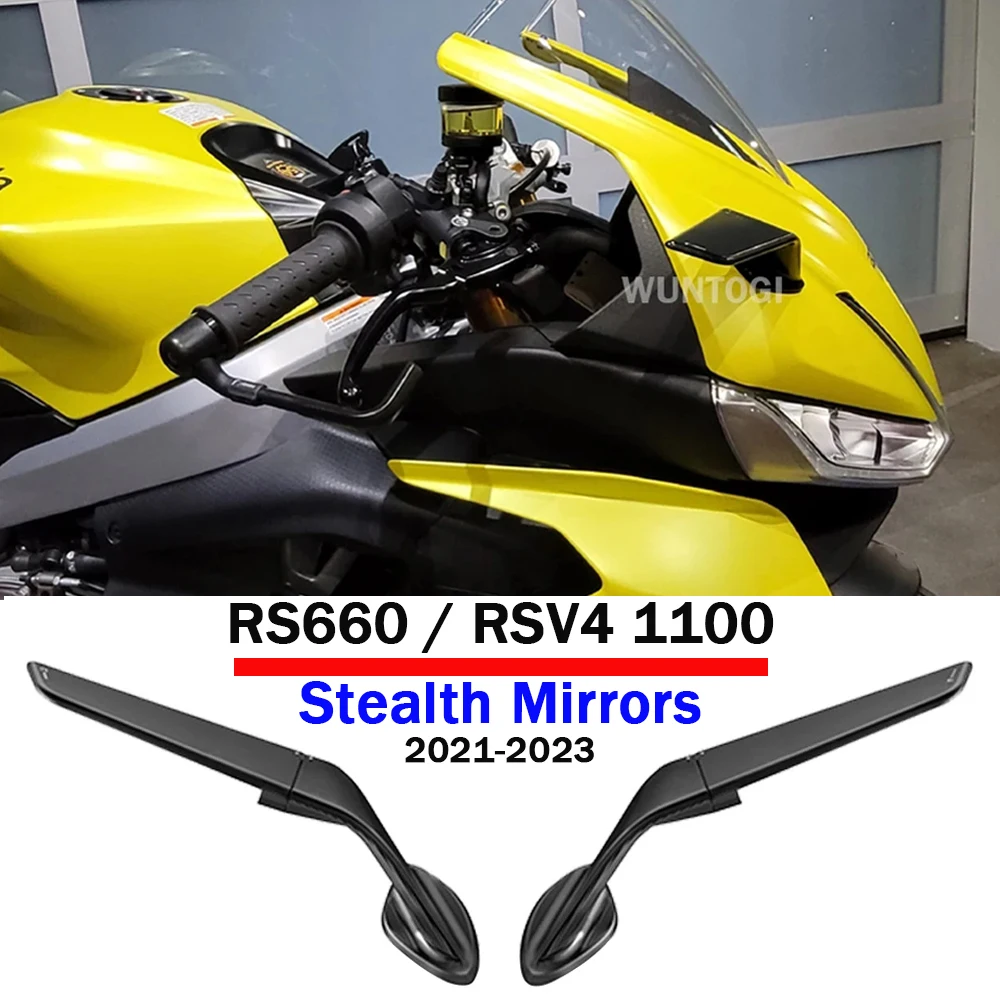 

For Aprilia RS660 / RSV4 1100 Motorcycle Wing Mirrors Stealth Mirrors RS 660 Adjustable Mirrors Sports Winglets Mirror Kit 2021-