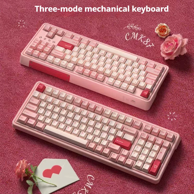 Wireless The Third Mock Examination Mechanical Keyboard 87 Key Support Hot Plug For Business Office Electronic Game Players