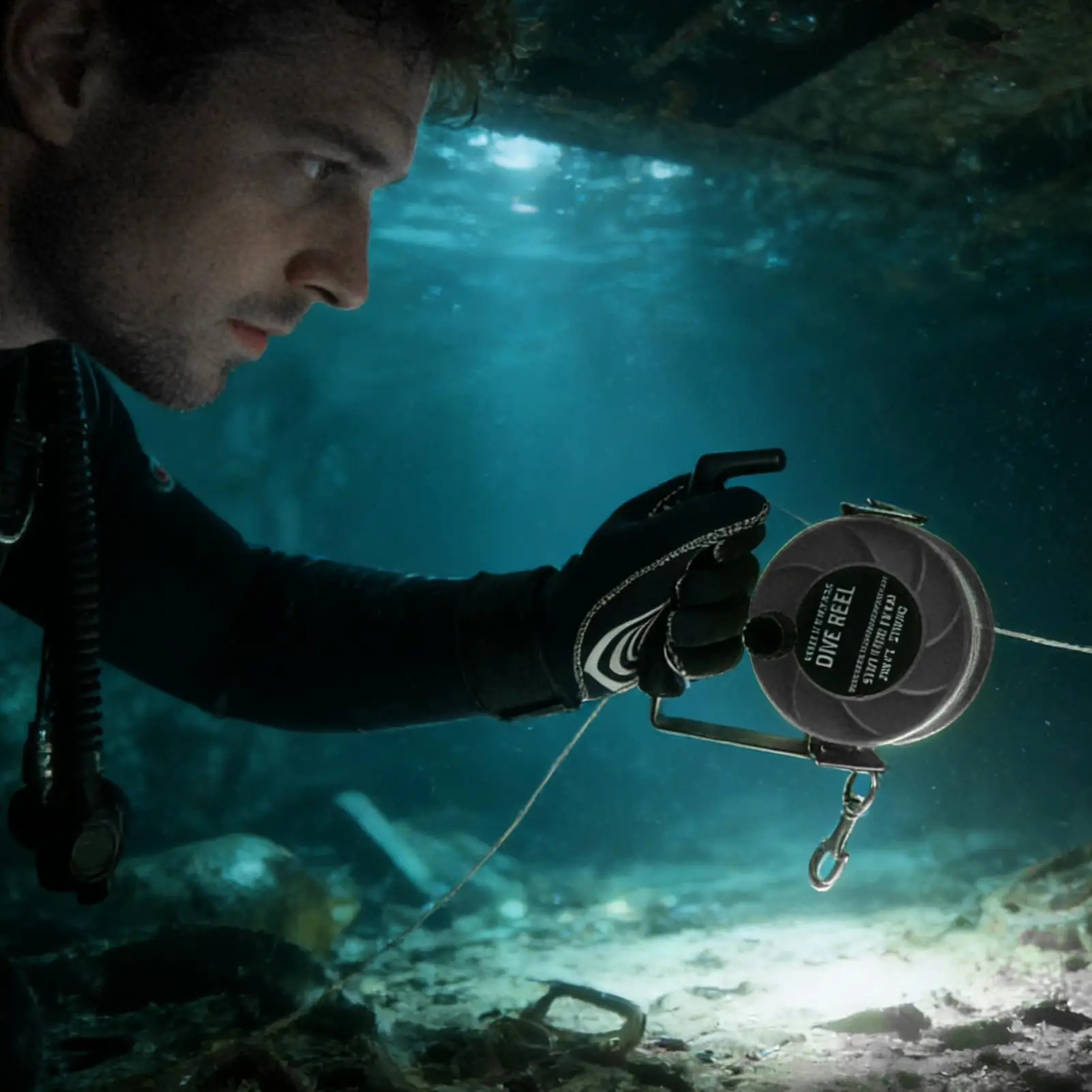 

Катушка для дайвинга 290 футов, сверхмощная нейлоновая катушка для съемника веревки, паракордовая катушка для подводного плавания, подводной охоты, лодки, уличного пляжа, подводной для женщин и мужчин