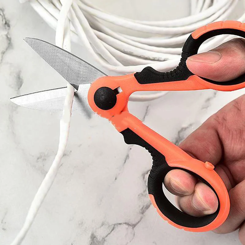 Fiber Optic Kevlar Cutter Scissors Kevlar Aramid Fiber Sharp Scissors Jumper Wire Pigtail Tools Electrician Tools