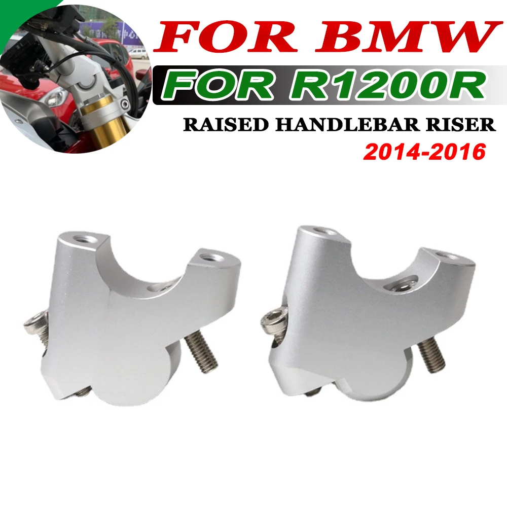 Motorcycle Heighten The Front Handlebar Risers Back Moved Bar Riser Clamps For BMW R1200R 2014 2015 2016 R 1200 R Accessories