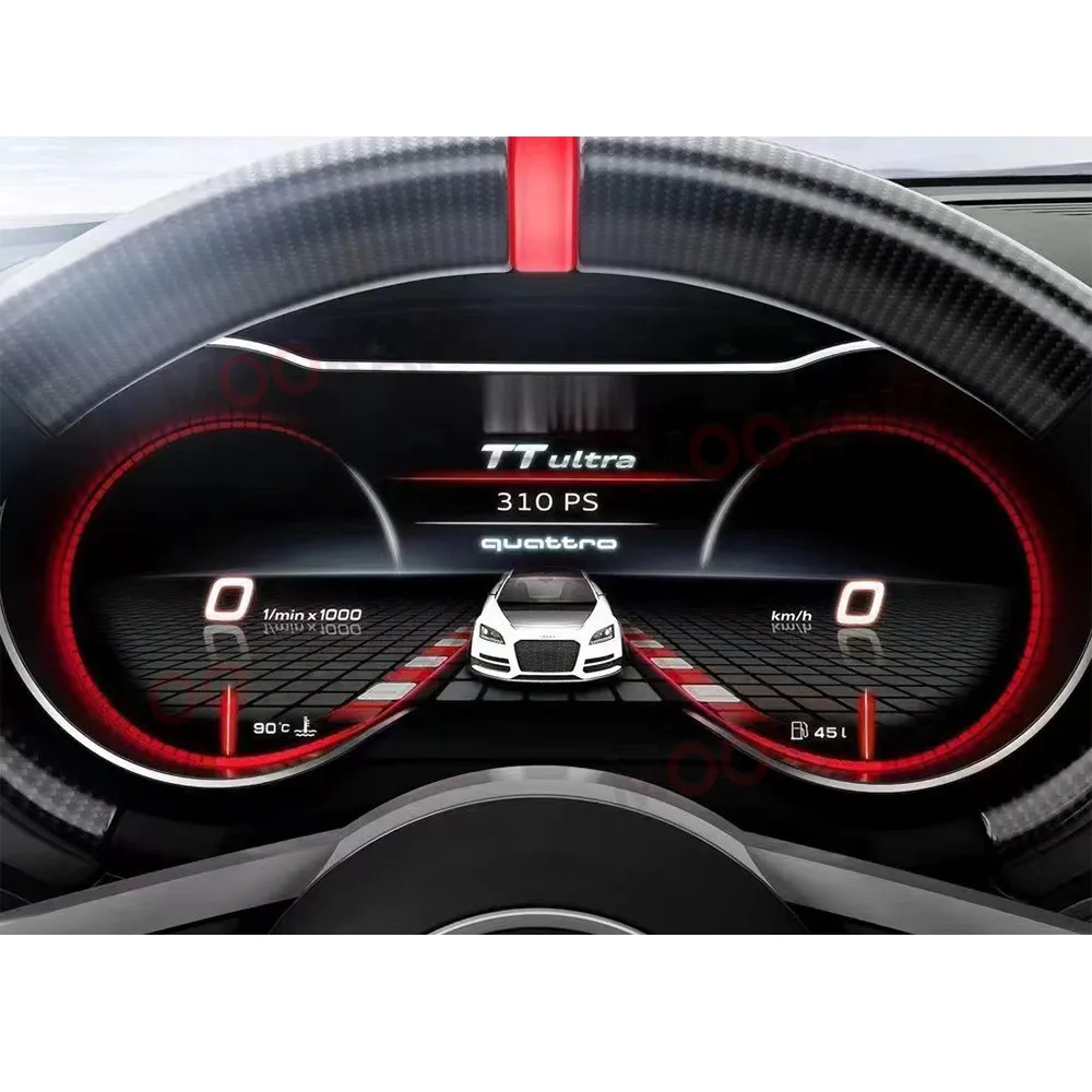 12.3'' Car LCD Dashboard For Audi TT 2006-2014 Car LCD Digital Cluster Instrument Panel Virtual Cockpit Player