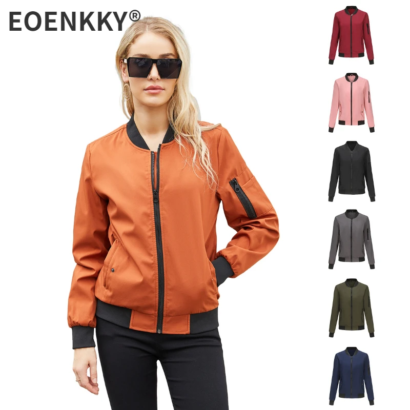 

Top Women's Outdoor Casual Jacket Quick Drying Breathable Loose Fitting Collar Flying Jacket Baseball Jacket Long Sleeved Jacket