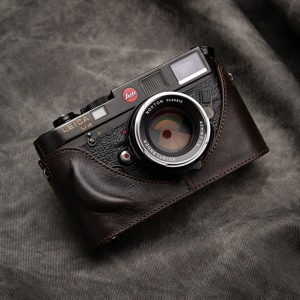

M6 Camera Bag Box Genuine Leather Protective Case Cover for Leica MP MDa M4 M3 M2 M1 M6 Case Real Leather Half Camera Case Cover