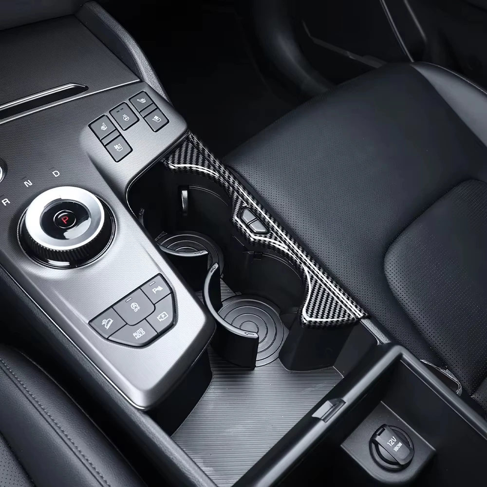 1 Stück Für Kia Sportage NQ5 2026 Vordere Reihe Getränkehalter-Rahmenabdeckung Innenraum-Zubehör LHD – Detail 1