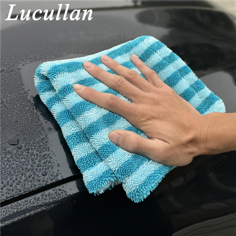 Lucullan Full-Size SUV Truck Drying Towel 1200GSM Super-Absorption Microfiber Drying Cloth Car Detailing Towel