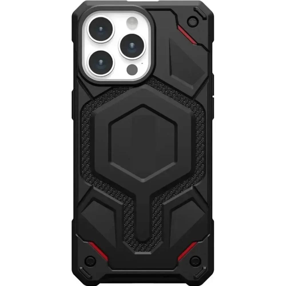 Urban Armor Gear Monarch Pro Carbon Fiber Kevlar Case Magnetic Cover for IPhone 16 15 14 13 Pro Max Shockproof Protection Cover